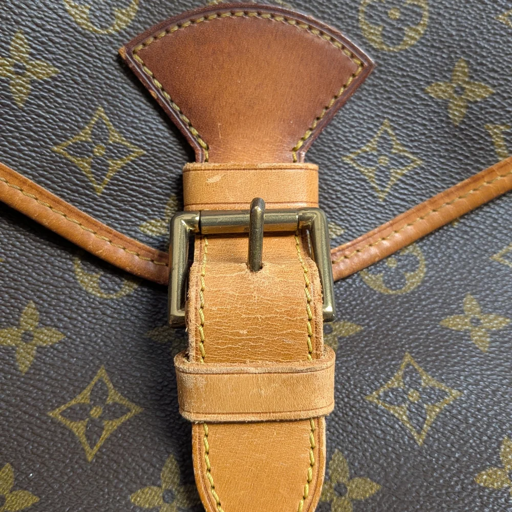 Louis Vuitton Monogram Canvas Satchel in Brown and Tan Leather Trim Gorgeous can - Picture 4 of 12